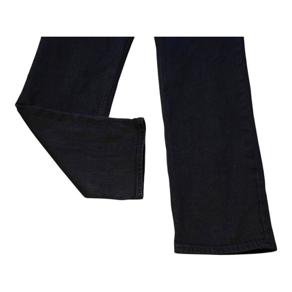 Gap Jeans Womens Sky High Straight Leg Size 2R Black Neutral Normcore Capsule - Picture 9 of 13